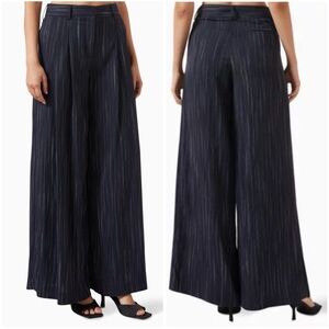 TWP Didi Wide Leg Pant Size 0 Navy Pinstripe NWOT